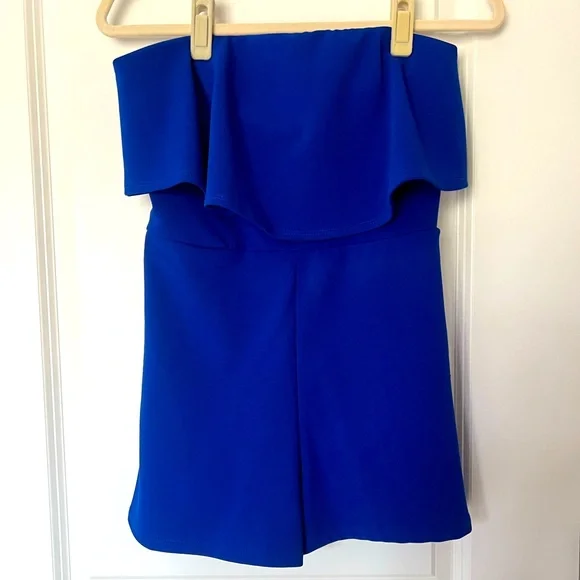 ❌SOLD ❌ Cobalt Blue Romper - Picture 1 of 4